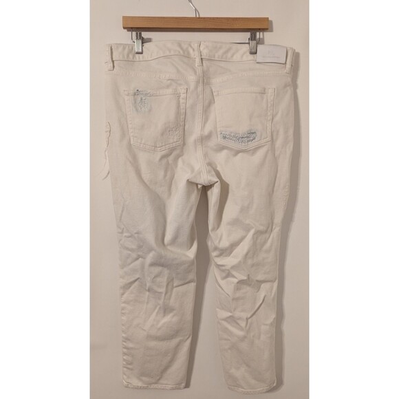 Lauren Ralph Lauren Women's Plus Distressed Patchwork Midrise Straight Pants 16W - Picture 2 of 11